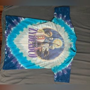 Grateful Zydeadco Liquid Blue Psychedelic Rock Band Blue Colorful tshirt size L